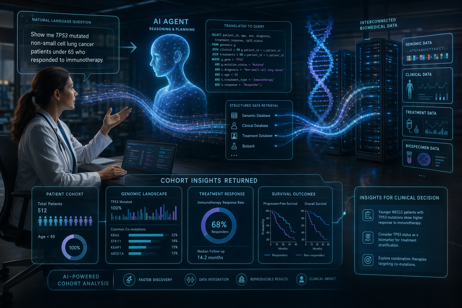 A doctor shouldn't need an informatician to ask a question. AI data agents are changing that